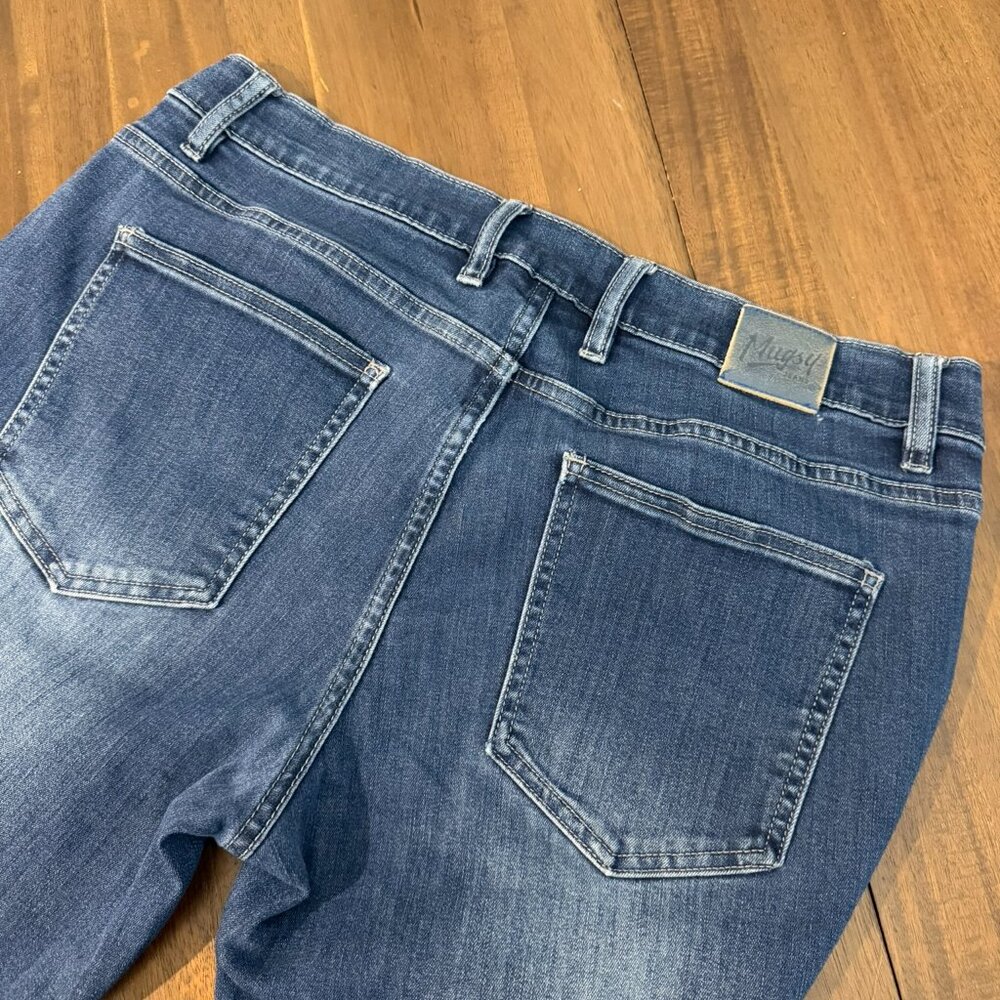 Men's Straight Jeans - Blue - Picture 2 of 2